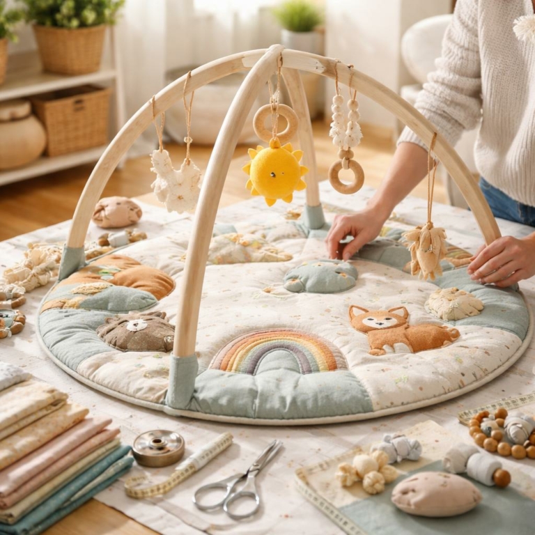 Tapis d’éveil bébé : tutoriel DIY pas‑à‑pas pour créer le vôtre — L’Atelier de Aude